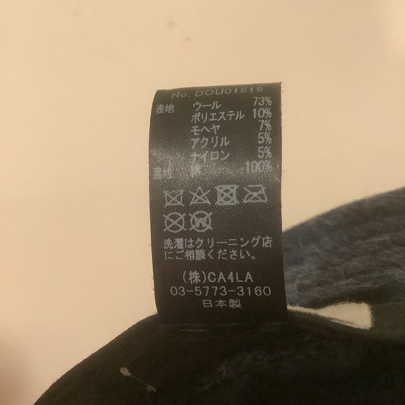 CA4LA Made in Japan Gray Wool Bucket Hat Designer Japanese Streetwear OS
